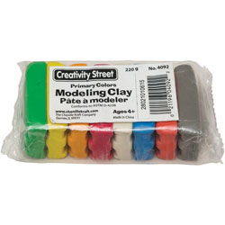 Creativity Street Primary Colors Modeling Clay, 8 Piece(s), 1 Pack, Bright Assorted