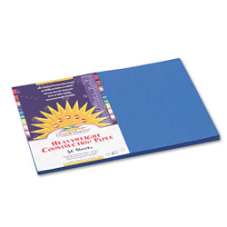 Pacon Construction Paper, 58lb, 12 x 18, Bright Blue, 50/Pack