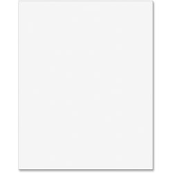 Pacon Plastic Poster Board, 22 x 28, White, 25/Carton