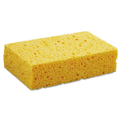 Boardwalk Medium Cellulose Sponge, 3 2/3 x 6 2/25 in, 1.55 in Thick, Yellow, 24/Carton
