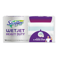 Swiffer Wet Jet Pad Refill, Heavy Duty, White, 14 Per Box