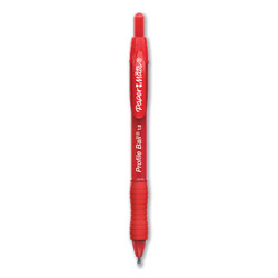Papermate® Profile Retractable Ballpoint Pen, Bold 1 mm, Red Ink/Barrel, Dozen