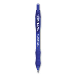 Papermate® Profile Retractable Ballpoint Pen, Bold 1 mm, Blue Ink/Barrel, Dozen