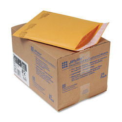 Paper Jiffylite® Jiffylite Self-Seal Bubble Mailer, #2, Barrier Bubble Lining, Self-Adhesive Closure, 8.5 x 12, Golden Brown Kraft, 25/Carton (SEL10187)