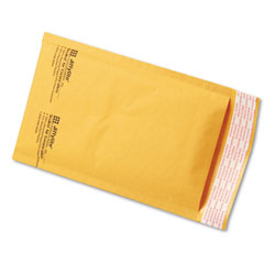 Paper Jiffylite® Jiffylite Self-Seal Bubble Mailer, #00, Barrier Bubble Lining, Self-Adhesive Closure, 5 x 10, Golden Brown Kraft, 250/Carton (SEL39091)