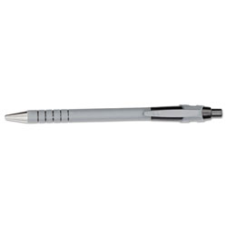 Papermate® FlexGrip Ultra Retractable Ballpoint Pen, 0.8mm, Black Ink, Gray/Black Barrel, Dozen (PAP95801)