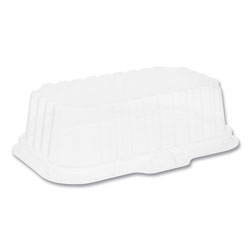 Pactiv OPS Traymate Dome-Style Lids, 17S Deep Dome, 8.3 x 4.8 x 2.1, Clear, 250/Carton