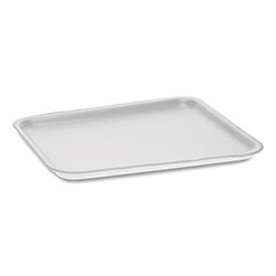 Pactiv Supermarket Tray, #8S, 1-Compartment, 10 x 8 x 0.65, White, 500/Carton