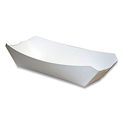 Pactiv Paperboard Food Trays, #12 Beers Tray, 6 x 4 x 1.5, White, 300/Carton