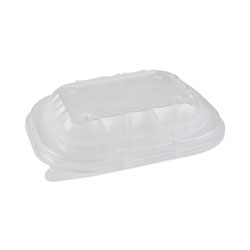 Pactiv EarthChoice Entree2Go Takeout Container Vented Lid, 5.65 x 4.25 x 0.93, Clear, 600/Carton