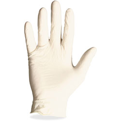 Protected Chef Disposable Gloves, Latex, Powder Free, 3.5mil, Medium, 10BX/CT, Natural