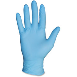 Protected Chef Disposable Gloves, Nitrile, Powder Free, 3.5mil, Med, 100/BX, Blue
