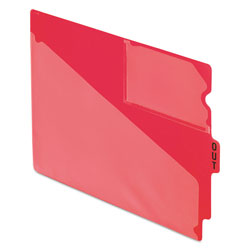 Pendaflex Colored Poly Out Guides with Center Tab, 1/3-Cut End Tab, Out, 8.5 x 11, Red, 50/Box (ESS13541)