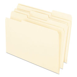 Pendaflex Earthwise by 100% Recycled Manila File Folders, 1/3-Cut Tabs, Legal Size, 100/Box (ESS76520)