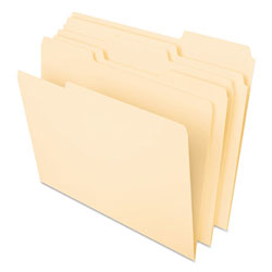 Pendaflex Interior File Folders, 1/3-Cut Tabs, Letter Size, Manila, 100/Box (ESS421013)