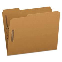 Pendaflex Kraft Folders with Two Fasteners, 1/3-Cut Tabs, Letter Size, Kraft, 50/Box