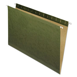 Pendaflex Reinforced Hanging File Folders, Legal Size, Straight Tab, Standard Green, 25/Box (ESS4153)