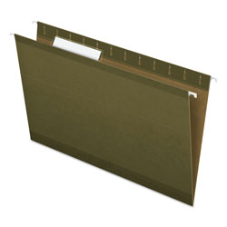 Pendaflex Reinforced Hanging File Folders, Legal Size, 1/3-Cut Tab, Standard Green, 25/Box (ESS415313)