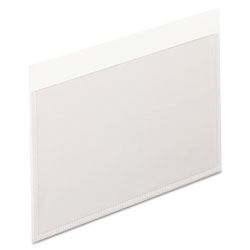 Pendaflex Self-Adhesive Pockets, 3 x 5, Clear Front/White Backing, 100/Box