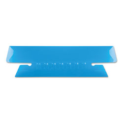 Pendaflex Transparent Colored Tabs For Hanging File Folders, 1/3-Cut Tabs, Blue, 3.5" Wide, 25/Pack (ESS4312BLU)