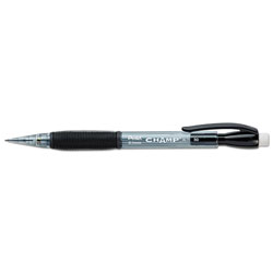 Pentel Champ Mechanical Pencil, 0.9 mm, HB (#2.5), Black Lead, Translucent Black Barrel, Dozen