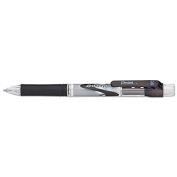 Pentel .e-Sharp Mechanical Pencil, 0.5 mm, HB (#2.5), Black Lead, Black Barrel, Dozen (PENAZ125A)