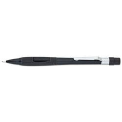 Pentel Quicker Clicker Mechanical Pencil, 0.5 mm, HB (#2.5), Black Lead, Black Barrel (PENPD345A)