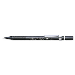 Pentel Sharplet-2 Mechanical Pencil, 0.5 mm, HB (#2.5), Black Lead, Black Barrel (PENA125A)