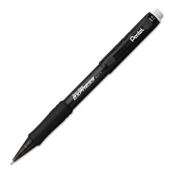 Pentel Twist-Erase EXPRESS Mechanical Pencil, 0.7 mm, HB (#2.5), Black Lead, Black Barrel, Dozen