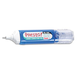 Pentel Presto! Multipurpose Correction Pen, 12 ml, White