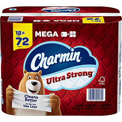 Charmin Ultra Strong Bath Tissue - 2 Ply - 18 Rolls Per Carton