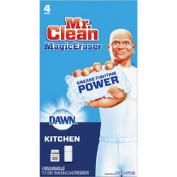 Mr. Clean Magic Eraser Cleaning Pads, 16/Carton, Rectangle, 5.40 in Width x 9.80 in Depth, Ceramic Tile, Granite Floor, Dirt Remover, Grime Resistant, Foam, White