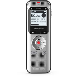 Philips Voice Tracer Audio Recorder - 8 GBSD, microSD Supported - 1.3 in LCD - MP3, WAV - Headphone - 2370 HourspeaceRecording Time - Portable