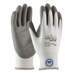 PIP Great White 3GX Seamless Knit Dyneema Diamond Blended Gloves, Large, White/Gray