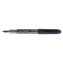 Pilot Varsity Fountain Pen, Medium 1mm, Blue Ink, Gray Pattern Wrap Barrel