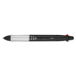 Pilot Dr. Grip 4 + 1 Retractable Ballpoint Pen/Pencil, BK/BE/GN/Red Ink, Black Barrel (PIL36220)