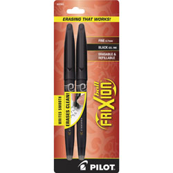 Pilot Frixion Rollerball Gel Pen, Erasable, Fine, Black Ink