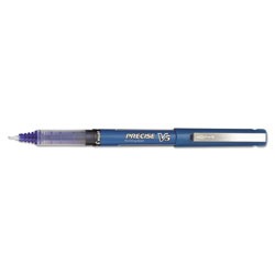 Pilot Precise V5 Stick Roller Ball Pen, Extra-Fine 0.5mm, Blue Ink/Barrel, Dozen (PIL35335)