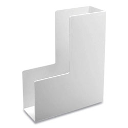 Poppin Plastic Magazine Box, 3.75 x 9.75 x 12.25, White