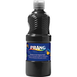 Prang Ready-to-Use Tempera Paint, Black, 16 oz (DIX21608)