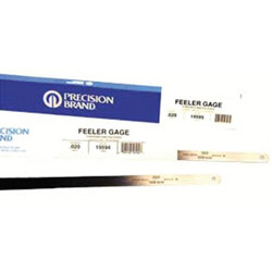 Precision Brand Flat Length Steel Feeler Gauge, 1/2" x 12"