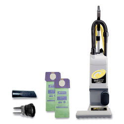 Pro Team ProForce 1500XP Upright Vacuum, 15 in Cleaning Path, Gray/Black