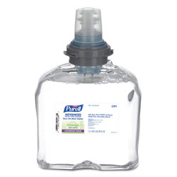 Purell Advanced Hand Sanitizer Green Certified TFX Foam Refill, 1200 mL, Clear, 2/Carton (GOJ5391-02)