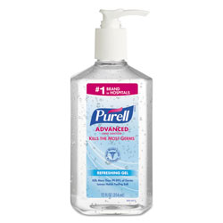 Purell Advanced Hand Sanitizer Refreshing Gel, Clean Scent, 12 oz Pump Bottle (GOJ365912CT)