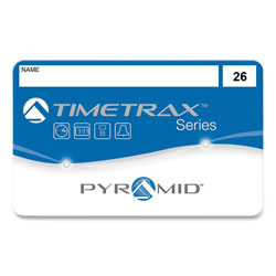 Pyramid Swipe Cards for TimeTrax Time Clocks, 25/Pack