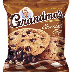 Quaker Foods Grandma's Chocolate Chip Cookies, Chocolate Chip, 2.88 oz, 60/Carton