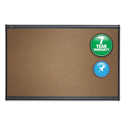 Quartet® Prestige Bulletin Board, Brown Graphite-Blend Surface, 72x48, Gry Aluminum Frame