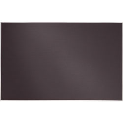 Quartet® Bulletin Board, Slim Profile Aluminum Frame, 48 x 31, Woven Gray Fabric