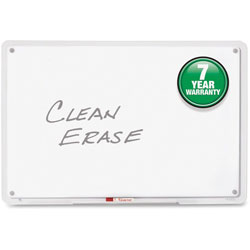 Quartet® iQ Total Erase Board, 36 x 23, White, Clear Frame