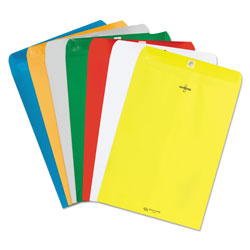 Quality Park Clasp Envelope, #90, Cheese Blade Flap, Clasp/Gummed Closure, 9 x 12, Yellow, 10/Pack